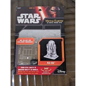 Metal‎ Earth Star Wars R2D2 3D Metal Model Kit Ages 14+ No Glue Solder Needed